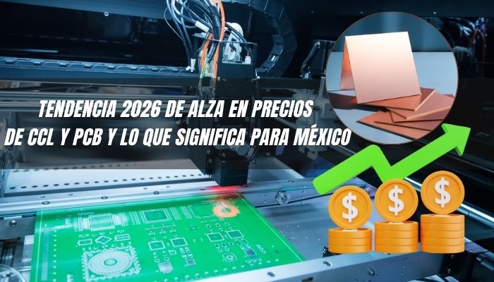 Tendencia 2026 de alza en precios de CCL y PCB y lo que significa para México